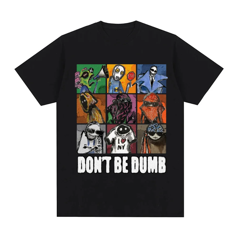 album DON’T BE DUMB T-shirt Graphic Printing Hip Hop 100%Cotton Tee-shirt Short Sleeve FashionTshirt Unisex Clothes High Quality
