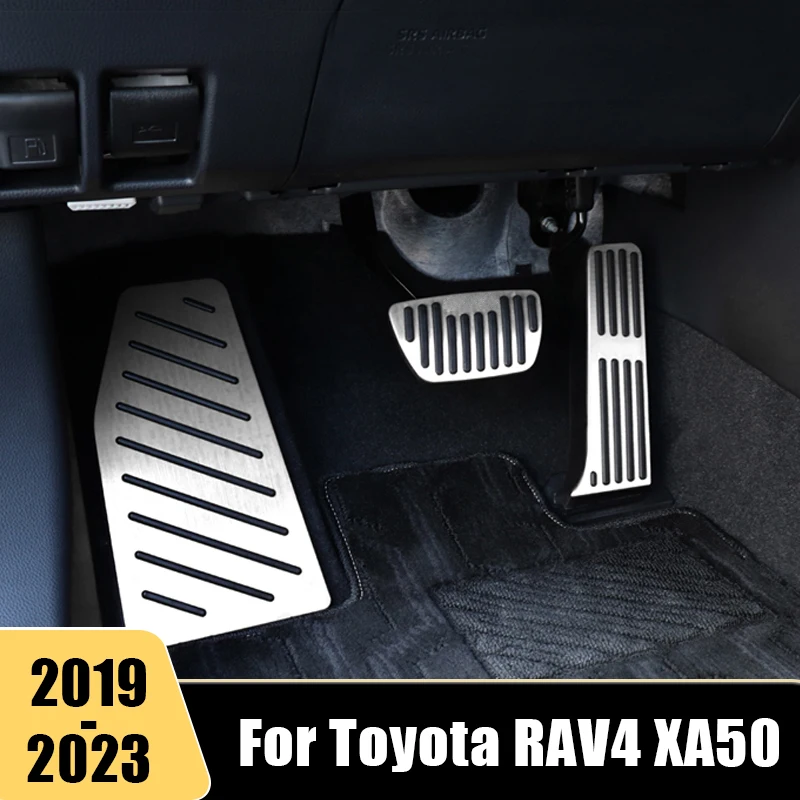 

For Toyota RAV4 RAV 4 XA50 MK5 2019 2020 2021 2022 Car Pedals Cover Fuel Brake Footrest Pads Plate Auto Interior Accessories