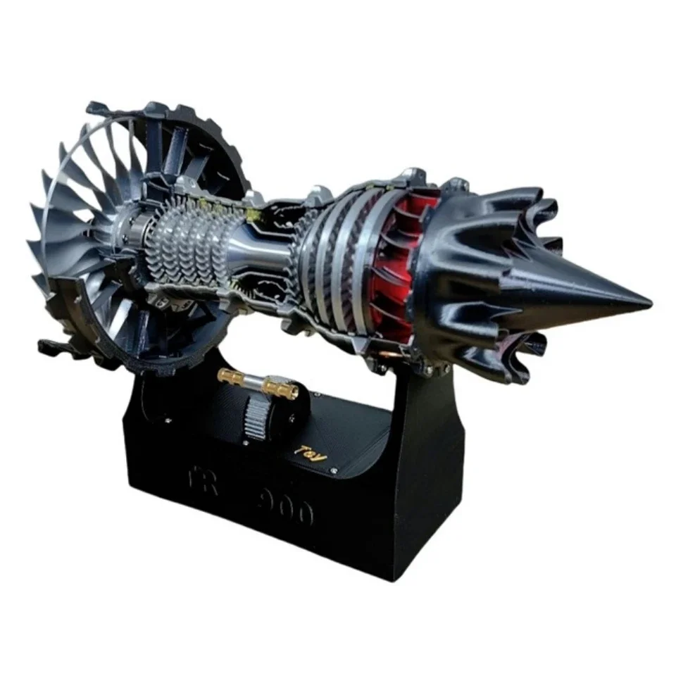 DIY TR900 Turbofan Engine Model DIY Assembly Kit High-speed Aircraft Jet Engine 3D Printing Experimental Toy