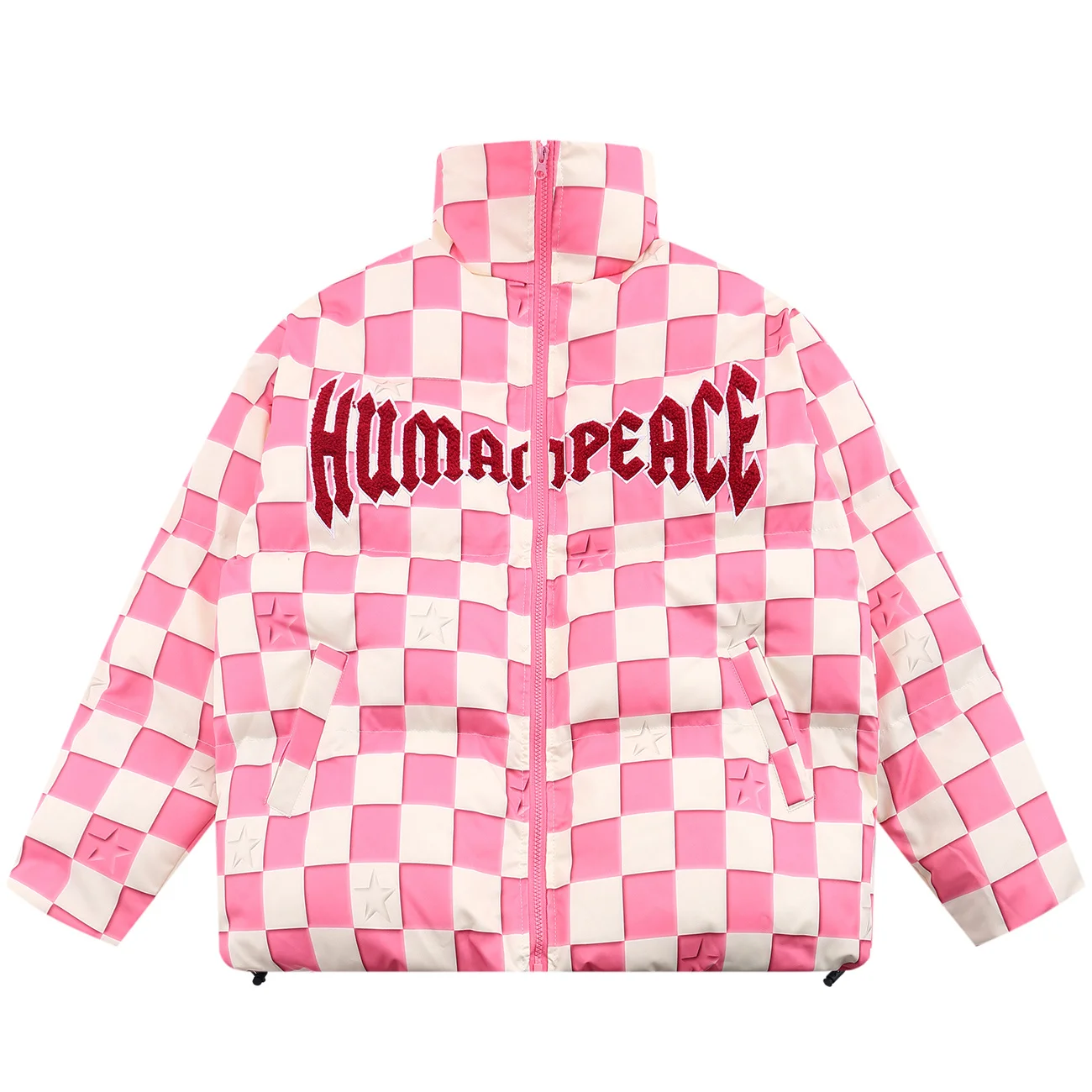 Piumino Harajuku cappotto con Zip inverno Streetwear 2022 parka reticolare coreano uomo donna capispalla Unisex abiti spessi uomo