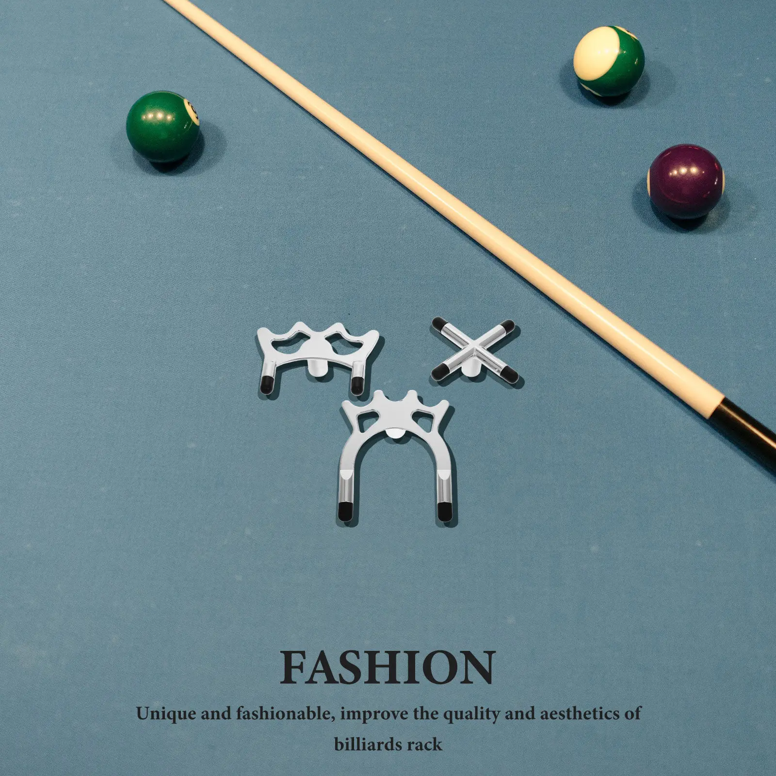 

3Pcs Billiard Cue Bridge Stick Faux Bronze Cross Design Fork Pool Cue Rest for Accurate Shots Stable Gameplay Home Club