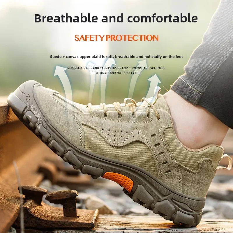 

Labor Insurance Shoes Smash-proof Puncture-proof Steel Head Safe and Lightweight Insulating Shoes