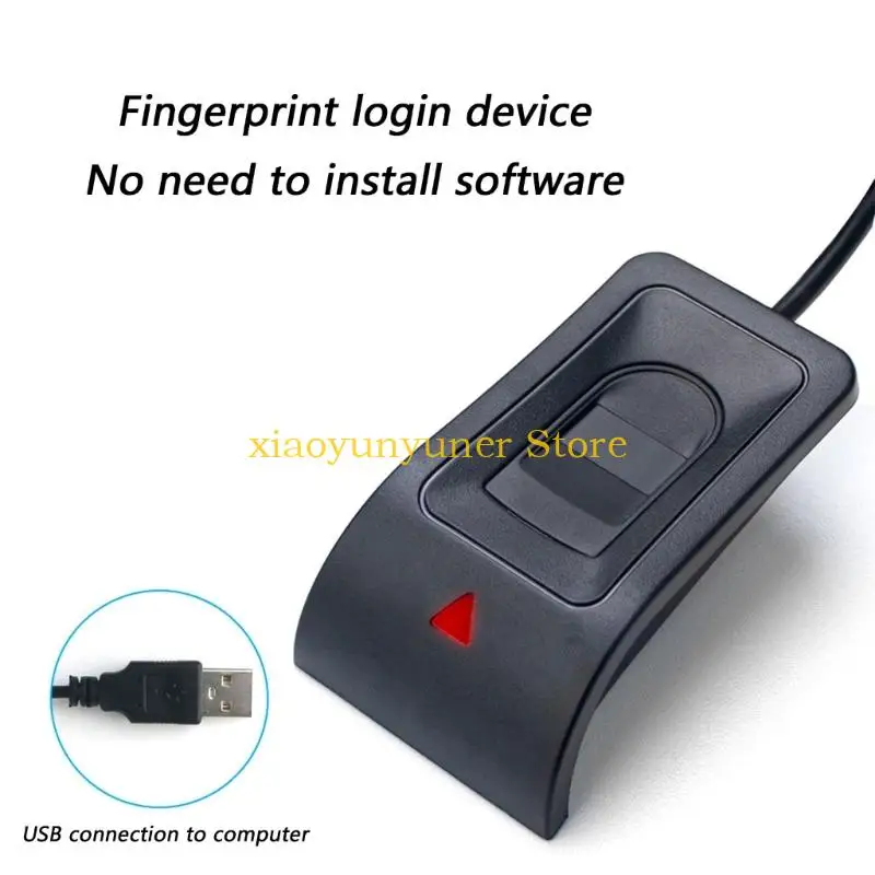 P9JB USB Plug Play Fingerprint Scanner For Multiple Users Wins Compatible Stable Design