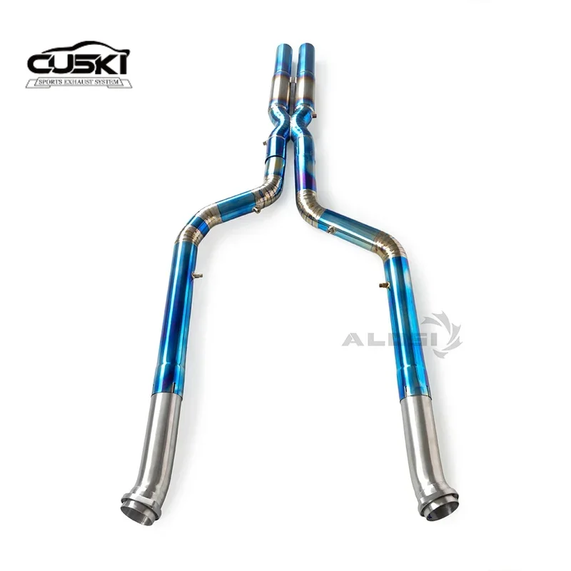 

Детали модификации выхлопной системы автомобиля из титанового сплава, подходящие для выхлопной трубы BMW XM 4.4T 2023-2025 гг., средняя секция