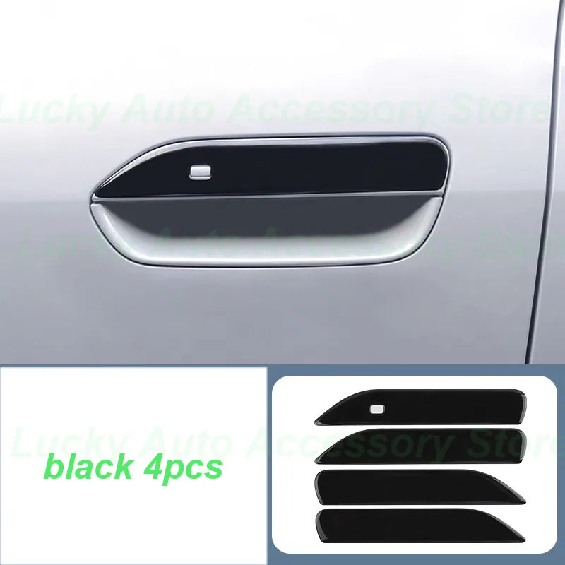 Car Door Exterior Handles Cover for BYD Yuan UP 2024 Handle Soft Plastic Cover Anti-scratch Frame Exterior Accessories