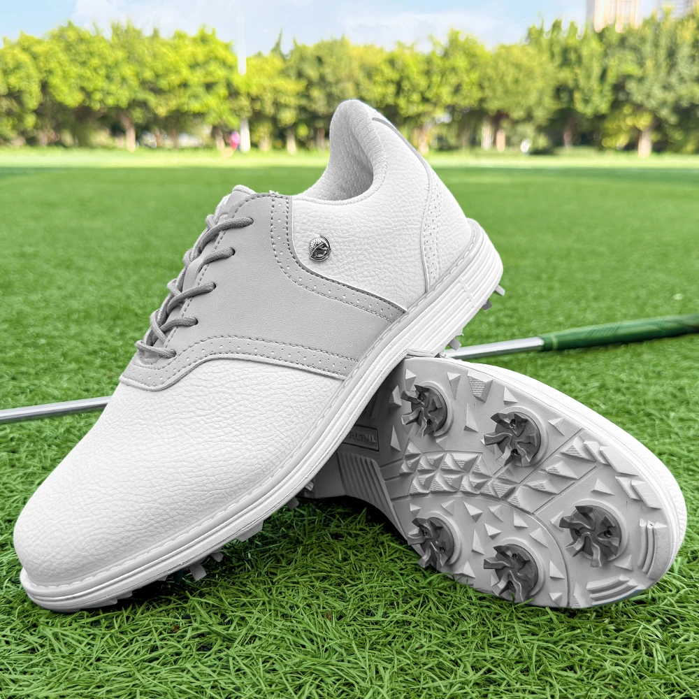 Women Classic Spiked Professional Ladies Golf Shoes Water Proof Soft Insole Anti-slip Turf Competition Sneakers