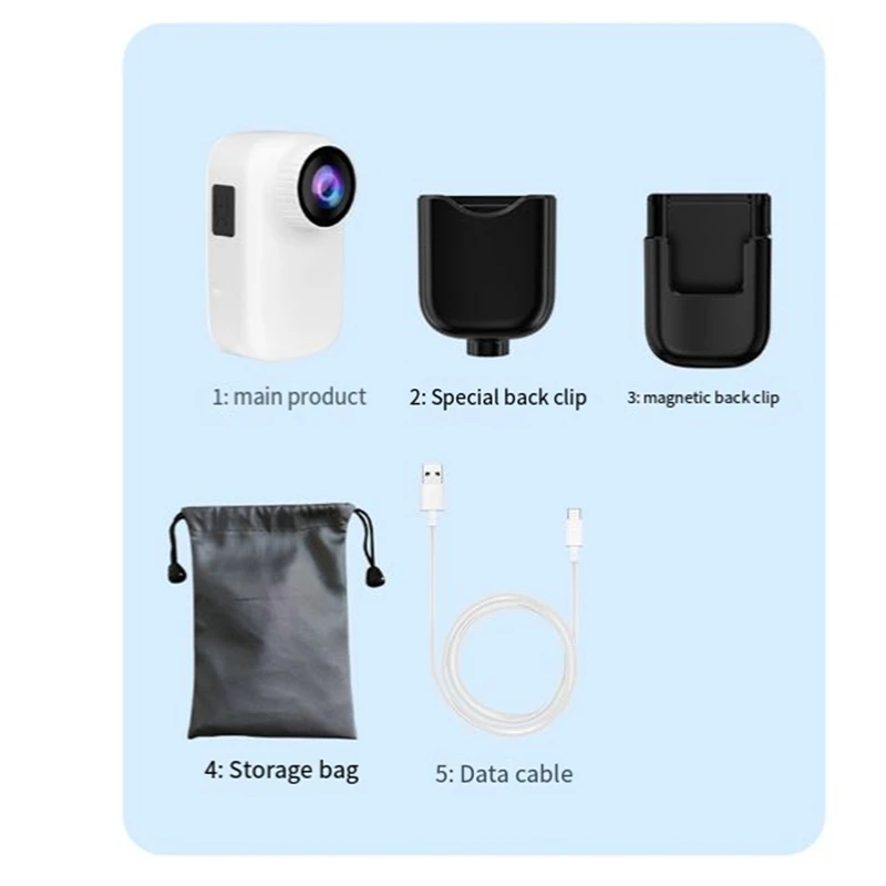 Y43A-Action Thumb Camera Anti-Shake 4K WIFI Pocket Camera Wireless Remote Control Outdoor Cycling Bodycam Sports Camera