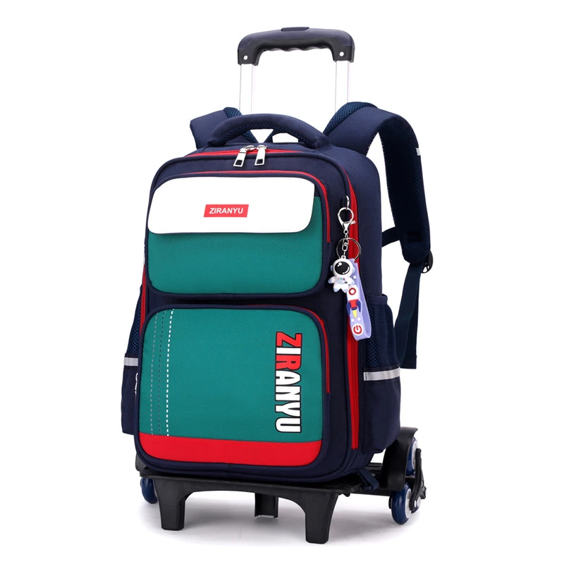 Carry On Kids\' Luggage Primary Junior High School Bag Rolling Backpack for Kids Girls Boy Wheeled Bag Student Trolley Schoolbags