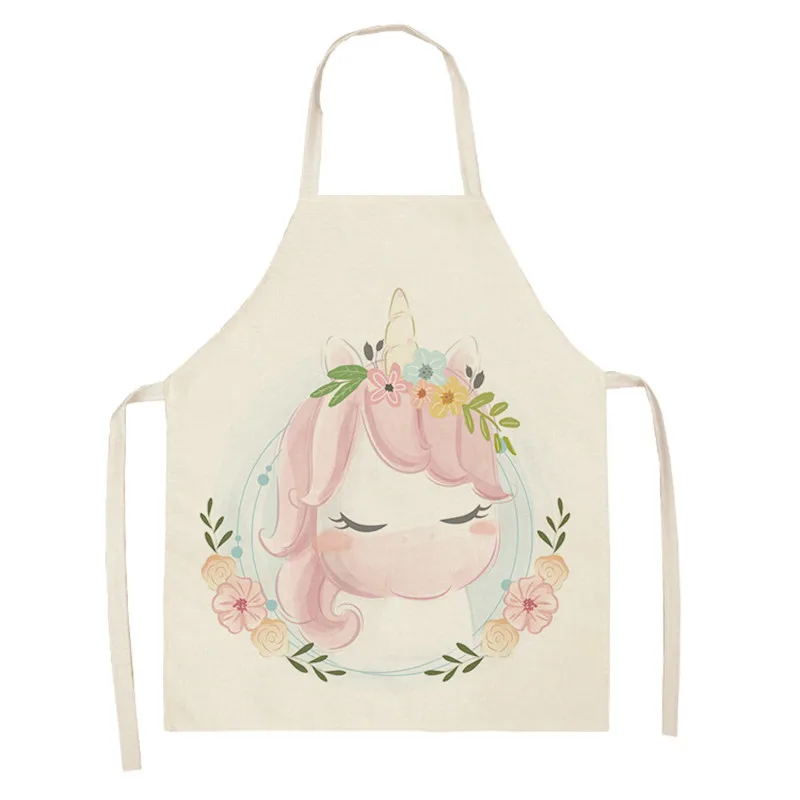 Anti-stain and oil Kitchen Chef apron Housewife Apron Cooking animal linen home textile Fox Rabbit Lion  Cleaning tools