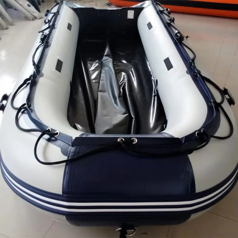 2026 Floating Inflatable rowing Boat Inflatable Transparent Pvc Fabric Boat