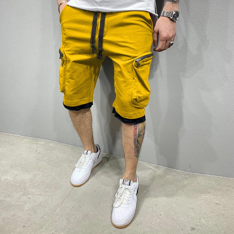 Summer Street Men's Casual Fitness Street Shorts Loose Jogging Shorts Multi Pocket Sports Casual Shorts