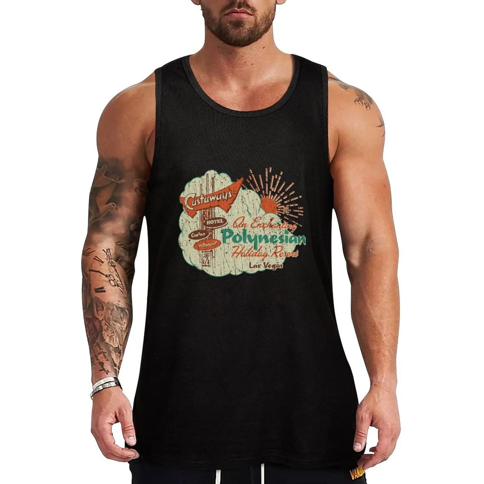 

Castaways Hotel and Casino 1963 Tank Top gym clothes man fitness t-shirts for Men's gym fitness Male clothes