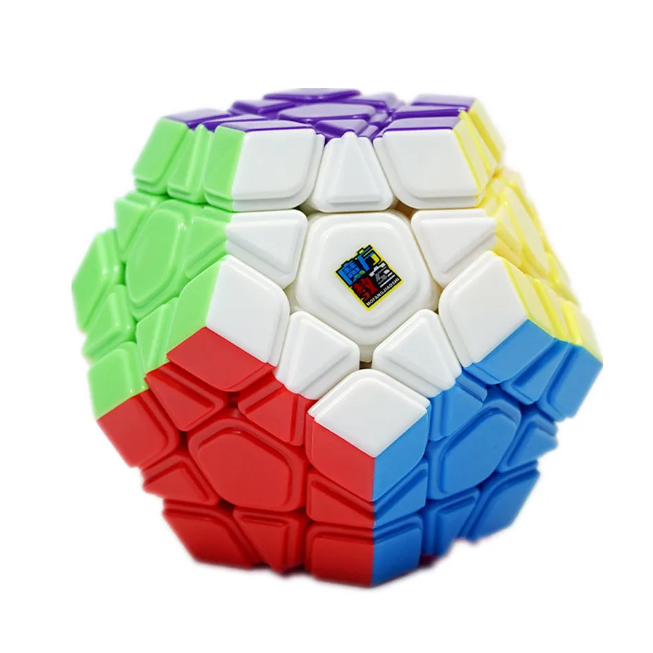 Moyu meilong convexo megaminx cubo 3x3 stickerless megaminxeds 12 disse megaminx cubo mágico brinquedo do enigma educacional