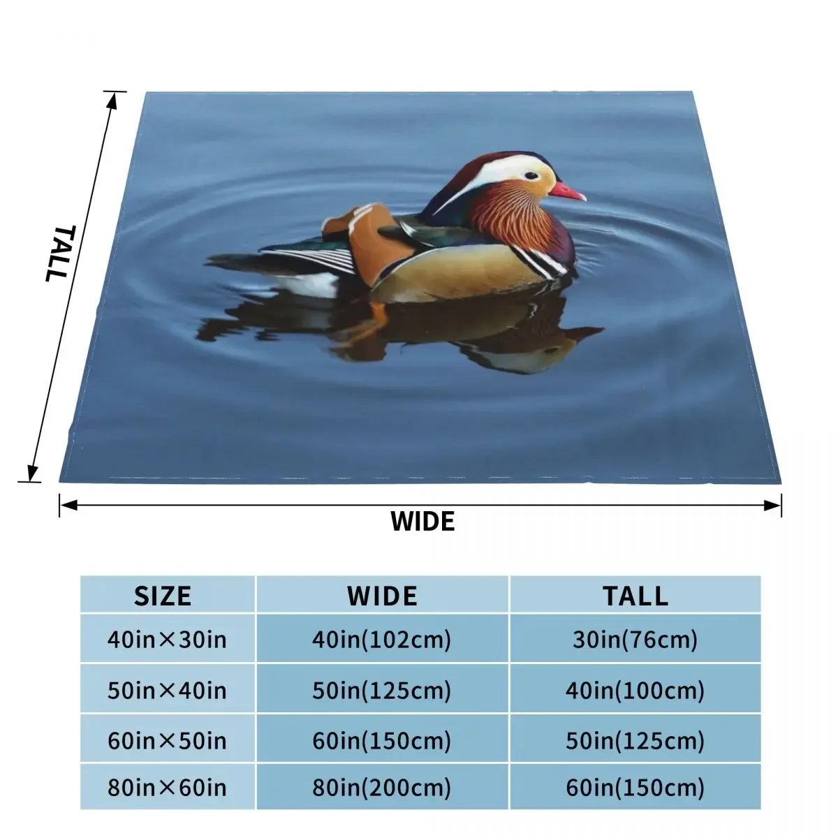 Mandarin Duck Throw Blanket Flannels Single Blankets