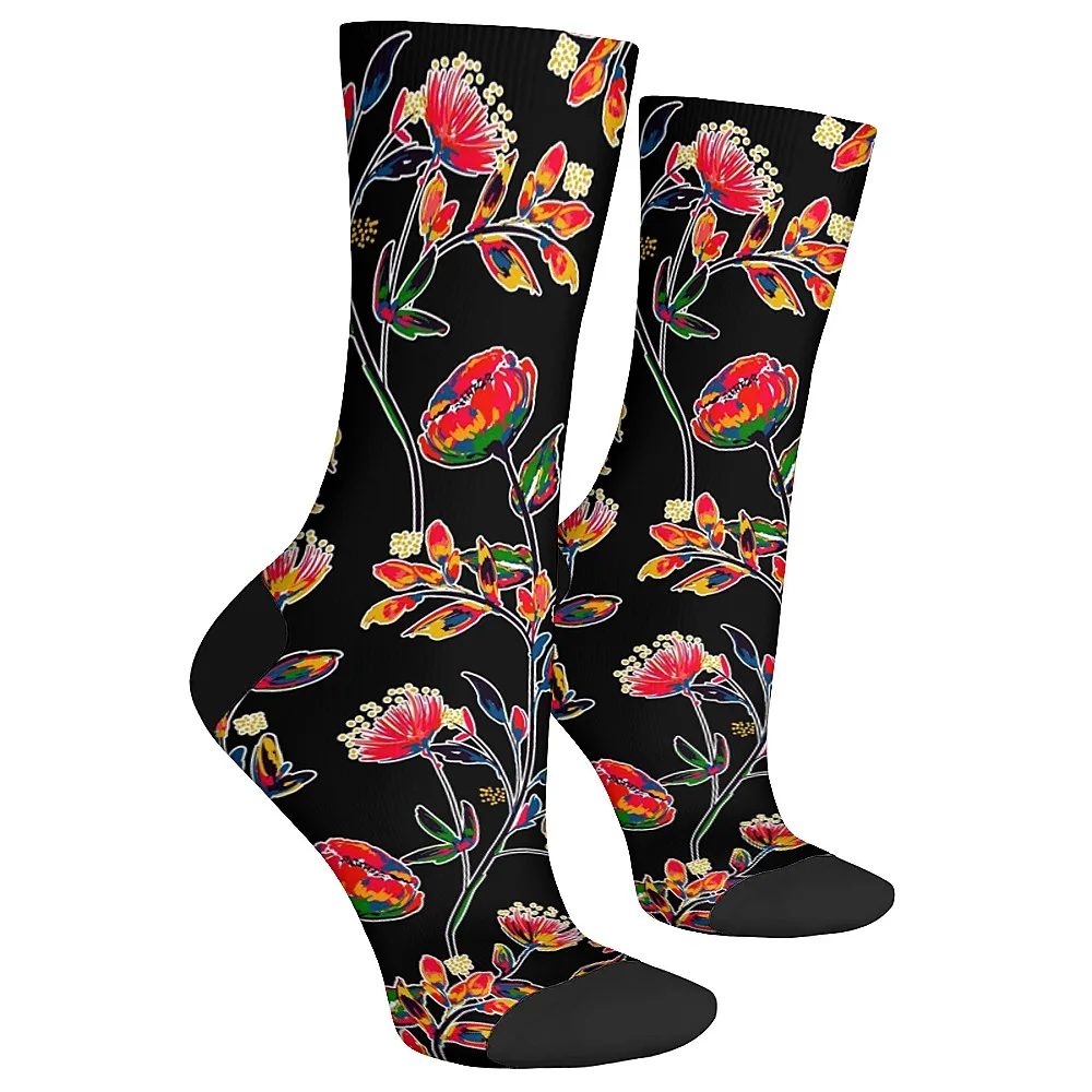 Новинка универсальных носков Kafube с цветочным узором, модный и милый универсальный стиль, дышащий и теплый идеальный подарок