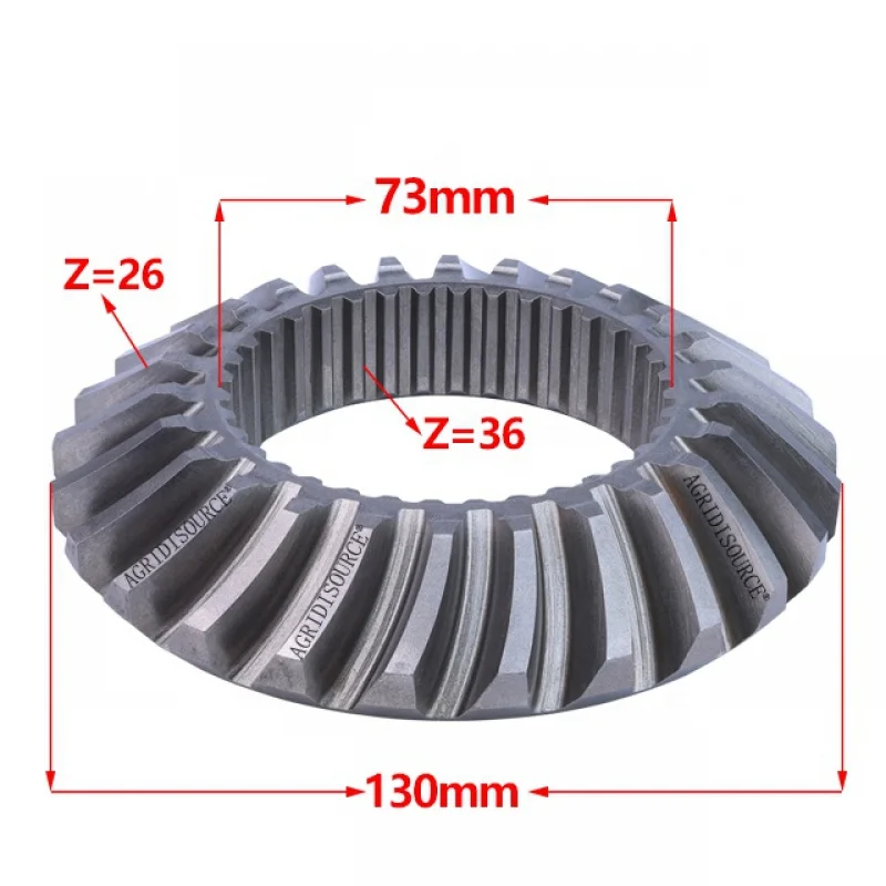 Cheap：Gearbox Geat Front Axle Input Spiral Gear Shaft for Foton Lovol Part Tractor 10 China Made Drive Shaft Flange Yoke for Tra