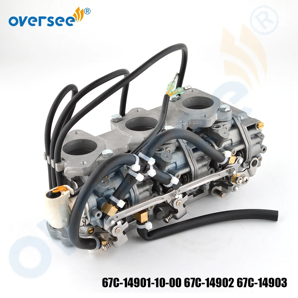 

Oversee 67C-14901 67C-14902 67C-14903 Карбюратор в сборе для подвесного двигателя Yamaha 4T 40HP
