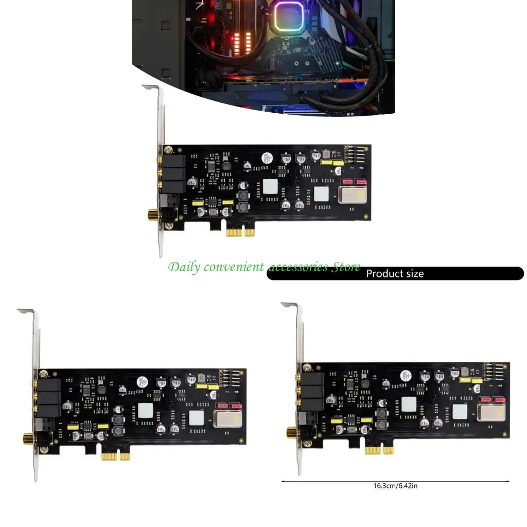 

97QB PCIe Sound Card 16/24 Bit PCIE PC Sound Card SSS1700 ST113 Chip Sound Card