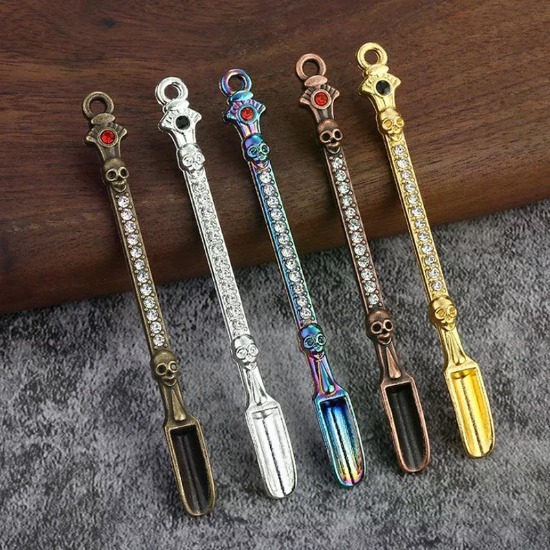 1Pcs Metal Small Spoon With Mini Shovel For Powder Measurement Cigarette Accessories ToolHot Sale