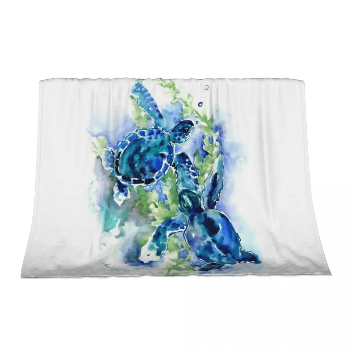 

Sea Turtles Turquoise BLue design Throw Blanket Hair Heavy Quilt Sofa Throw Blankets
