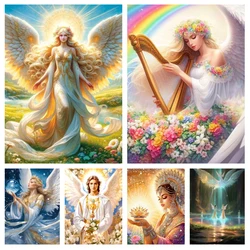 Diamond Art Painting 2024 New Arrival Dream Angels Diy 5D Full Mosaic Diamond Embroidery Cross Stitch Kits Home Decoration