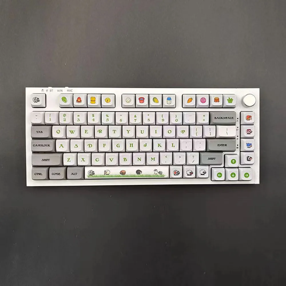 1 Set Cartoon Patroon Sleutelkap Voor Thermische Sublimatie Mechanische Toetsenbord Vervanging Accessoires Onderdelen Keycaps