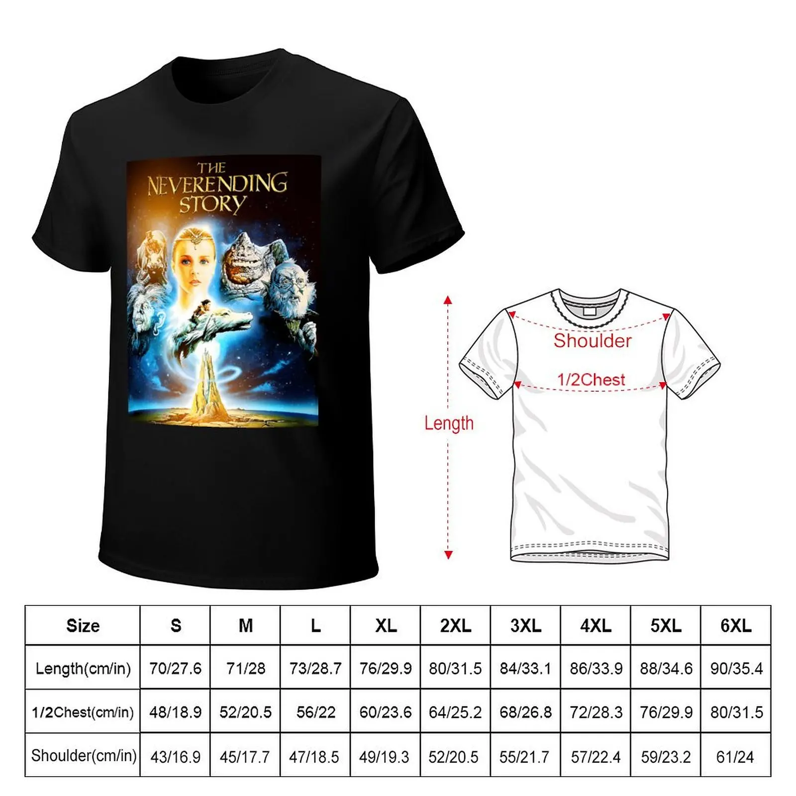 Neverending Story T-Shirt t shirts for man graphic vintage T-Shirt