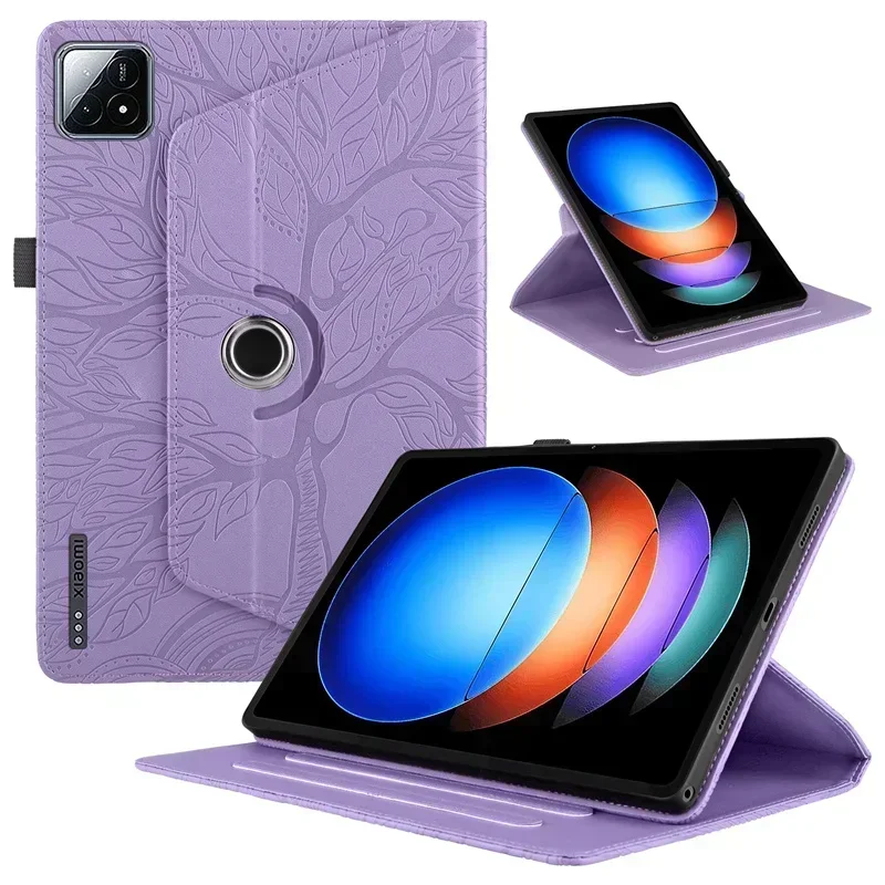 

360 Rotation Cover for Xiaomi Redmi Pad SE 11 inch Case Tree Emboss Case Funda for Xiaomi Mi Pad 6 5 Pro 11 inch Tablet Cover