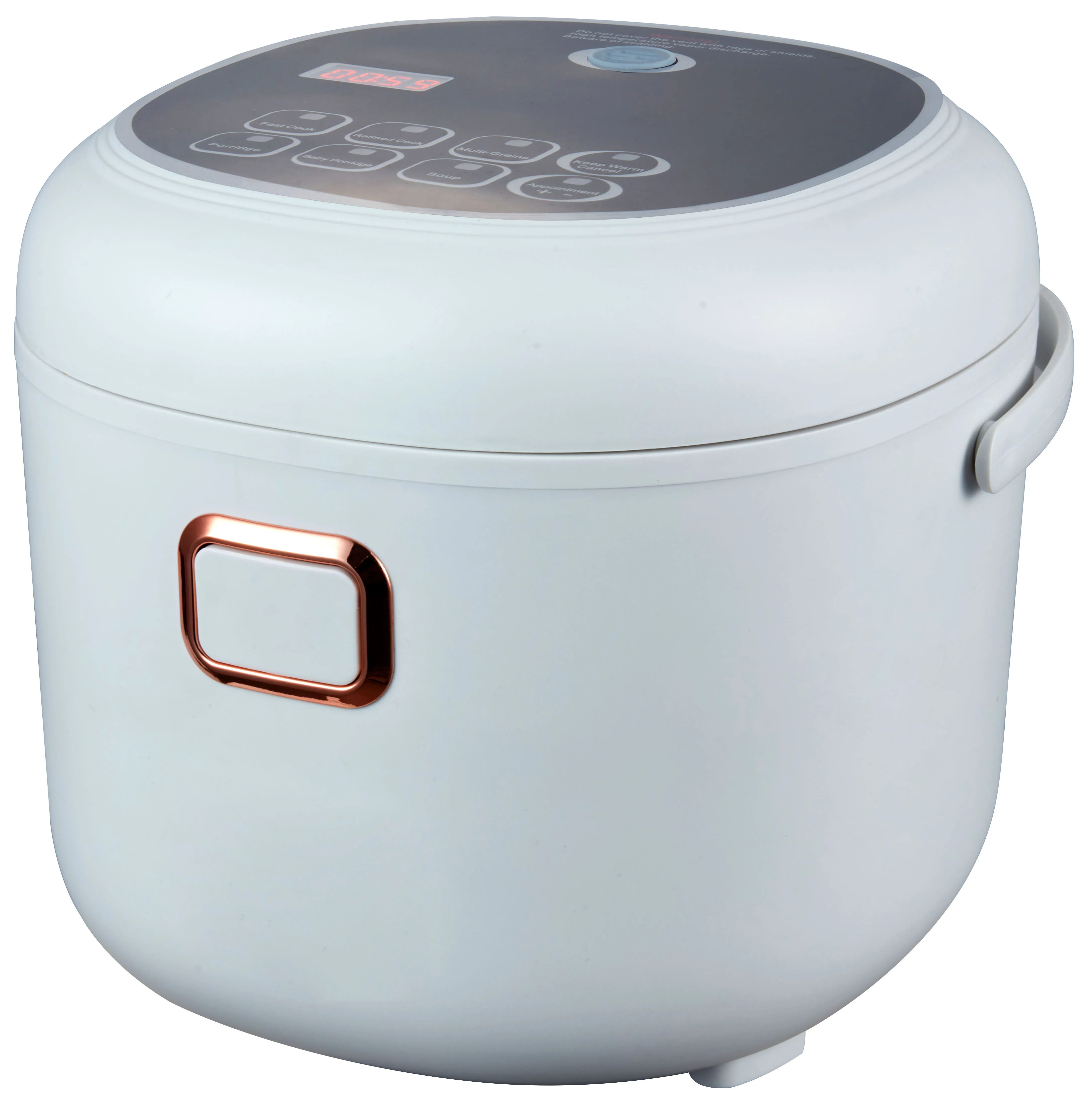 Arier Rice Cooker 2L 12V-24V Car Truck Dual Use Mult-ifunction Electric Home Appliance Portable for Camping White English Menu