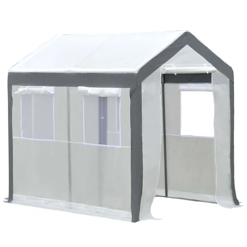8' x 6' x 7,5' begehbarer Gewächshaustunnel, tragbarer Pflanzengarten-Stahlrahmen