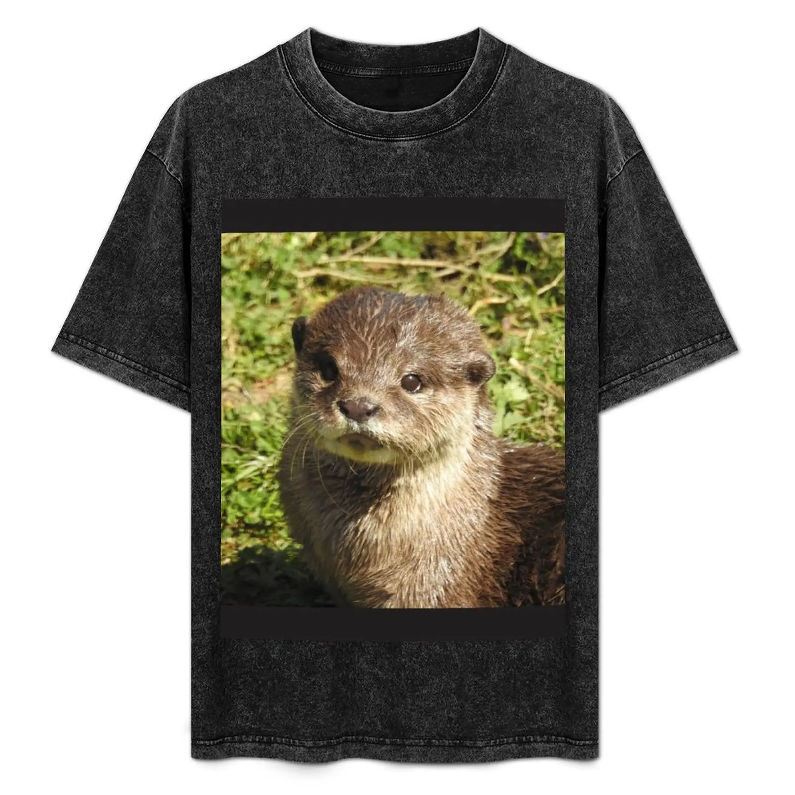 

Rosie the short clawed otter T-Shirt Long Lasting Casual T-Shirt