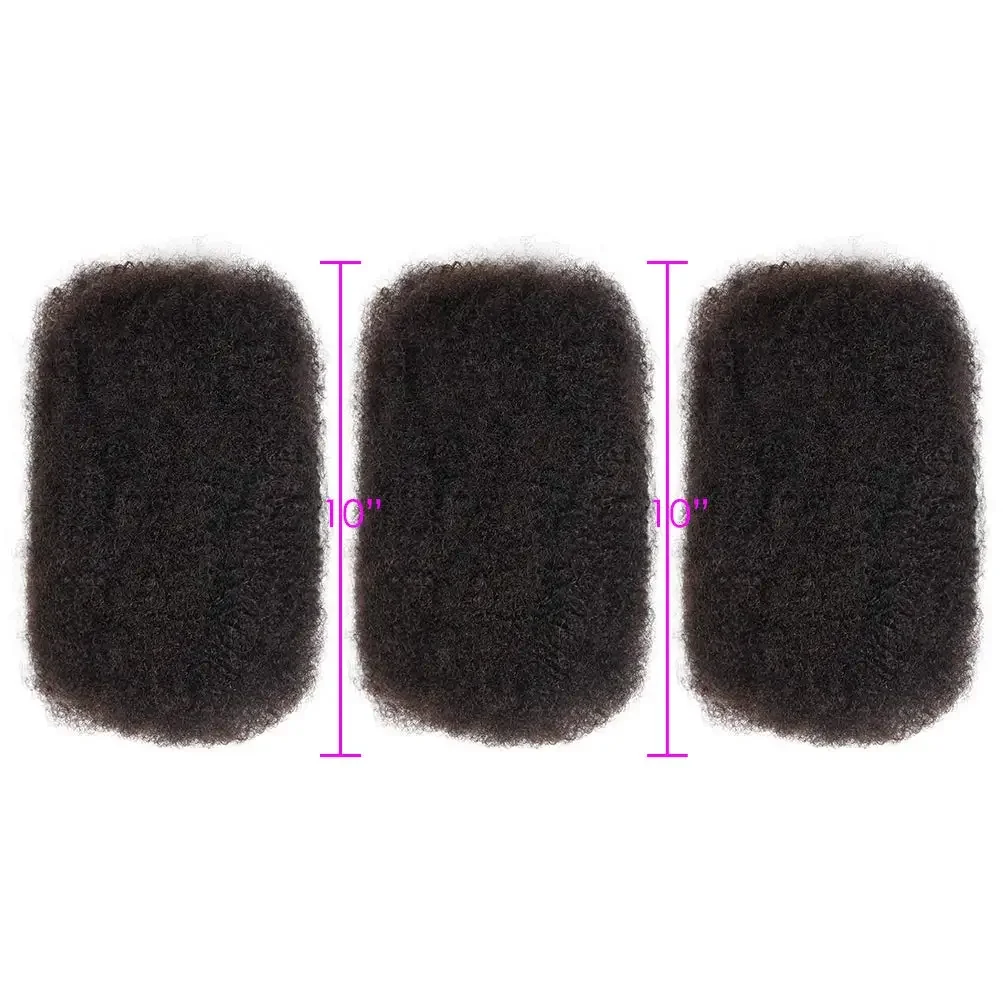 Rebecca Afro Kinky Bulk nessun attacco peruviano Afro crespo ricci onda capelli umani Bulk per 1Pc intrecciare i capelli trecce di colore naturale