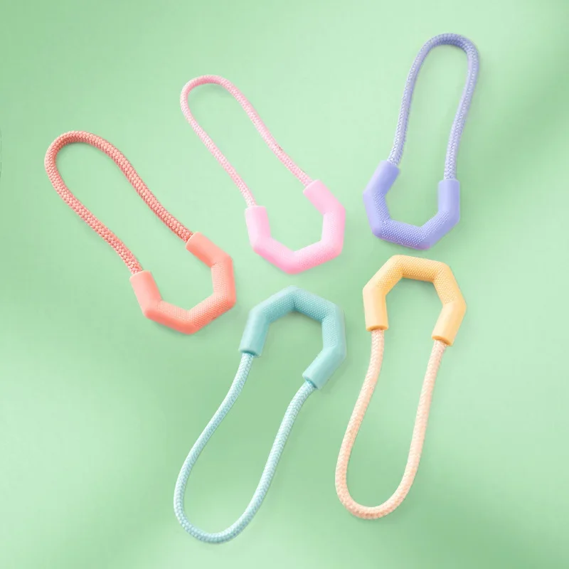 10pcs PVC Zipper Pullers Plastic Cord Slider Puller Clip High-quality Replacement Ends Clothing Backpack Luggage Accessories