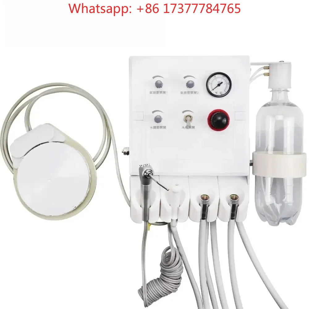 Premium Portable Turbine Unit with  Equipment Air Unit with 2 Spare Handpiece Tubes Teeth Whitening Weak Suction Lab