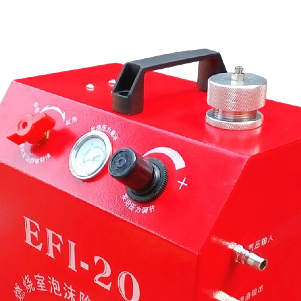 EFI-20 1000ML Car Engine Cylinder Cleaning Machine LCD Car Foam Decarbonization Cleaning Machine Support a Variety Of Connector