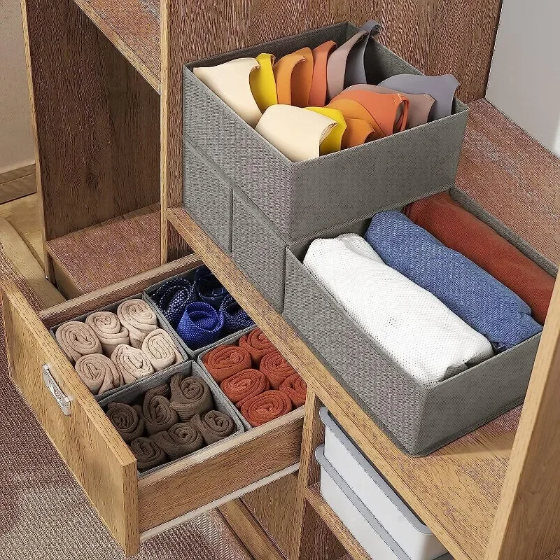 6-Piece Drawer Foldable Storage Box