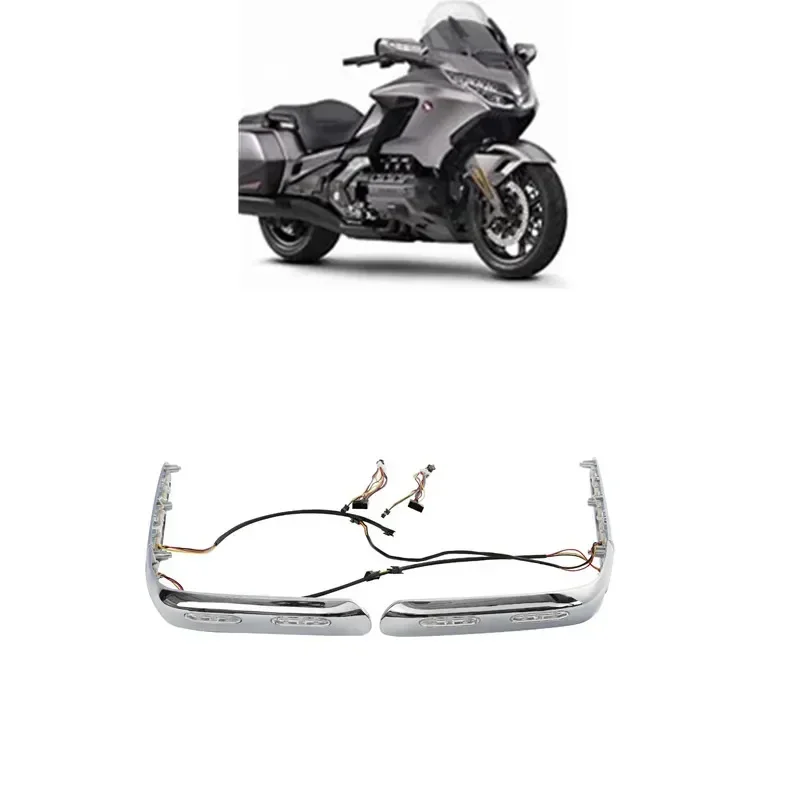 

For Saddlebag Trims With LED Lights For Honda Gold Wing GL1800 2001-2011 Clear/Red/Smoke Lens Motorcycle