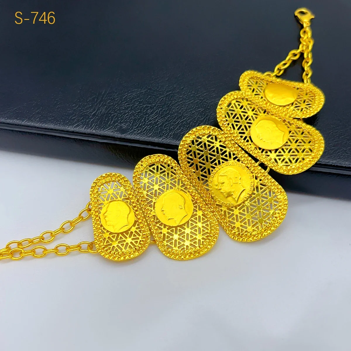 ANIID Ethiopian 24k Gold Color Tassel Coin Charm Jewelry Sets for Women Indian Dubai African Necklace Set Arab Party Gifts