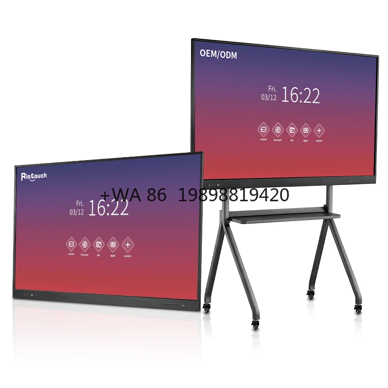 

Anti Glare Screen 75 Inch Touch Whiteboard 4k Infrared Touch Digital Board for Classroom Interactive Flat Panel for Education