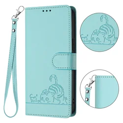 Wrist Strap Leather Phone Case Wallet For Moto G85 G75 G55 G35 G15 G84 G54 G14 G53 G32 E15 E14 E13 Edge 50 40 G Power 5G Cover