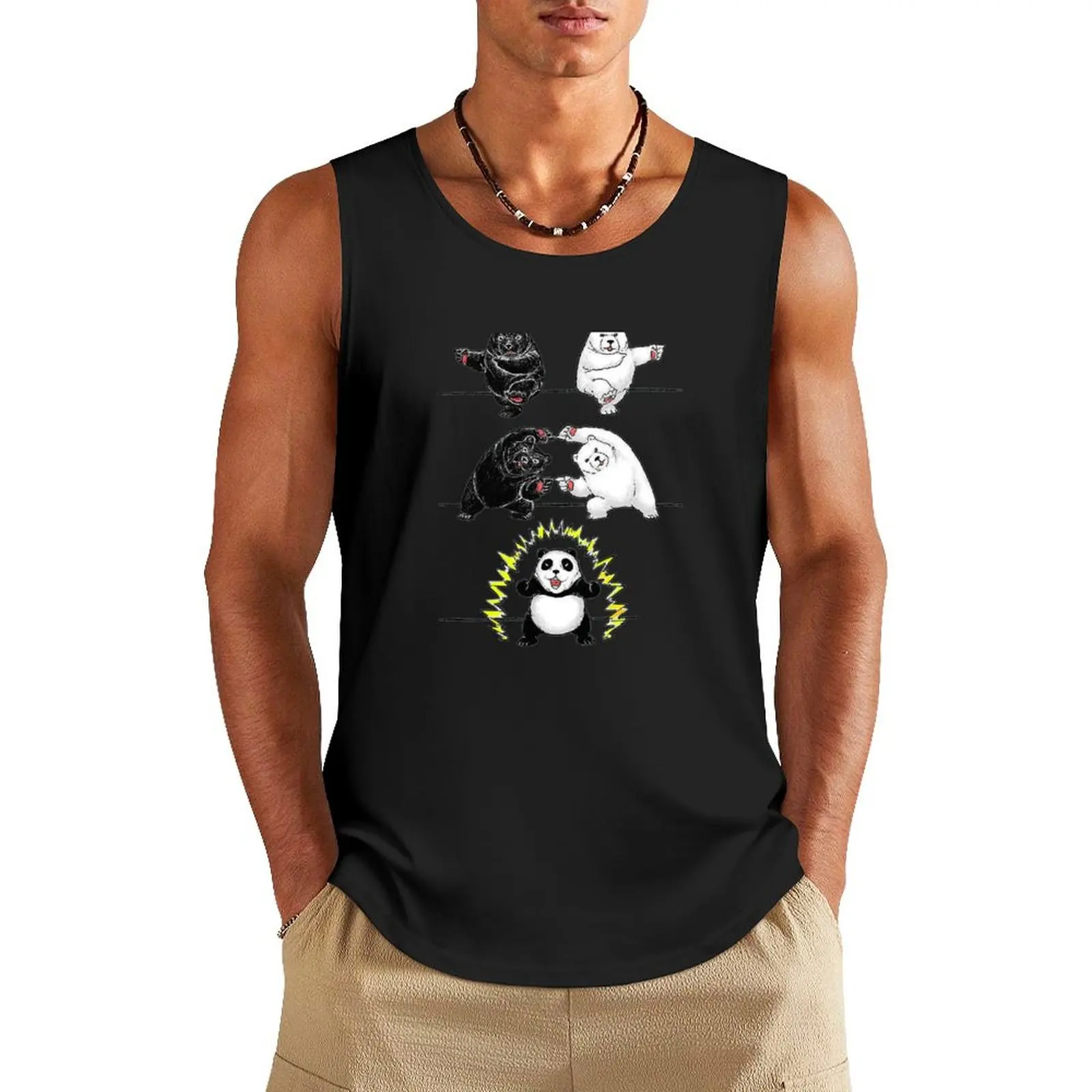 

Panda Fusion Tank Top fashion 2024 man Men's t shirt