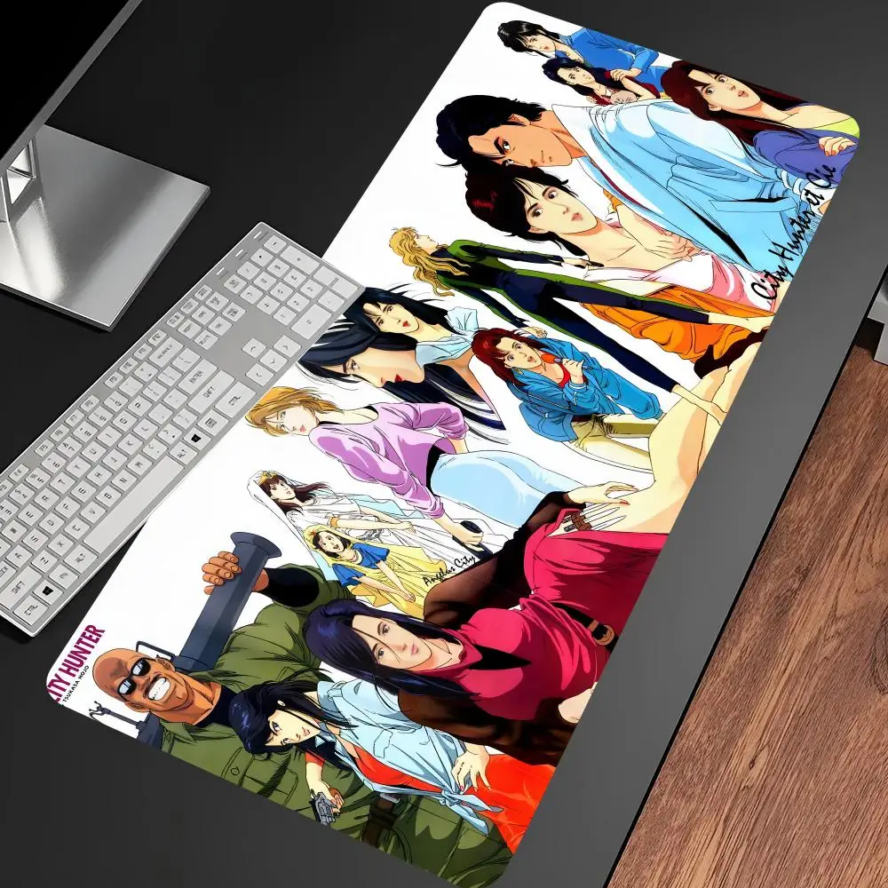 City Hunter Mouse Pad Anime game mause pads cs lol XXL Home HD Computer Desk Mats Carpet Gamer Office Laptop Boys Girls Friends