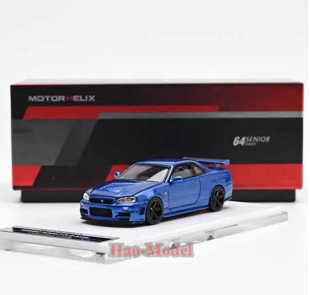 

MH 1/64 Nissan Skyline GTR R34 Z TUNE Model Car Alloy Gifts Birthday Display toy