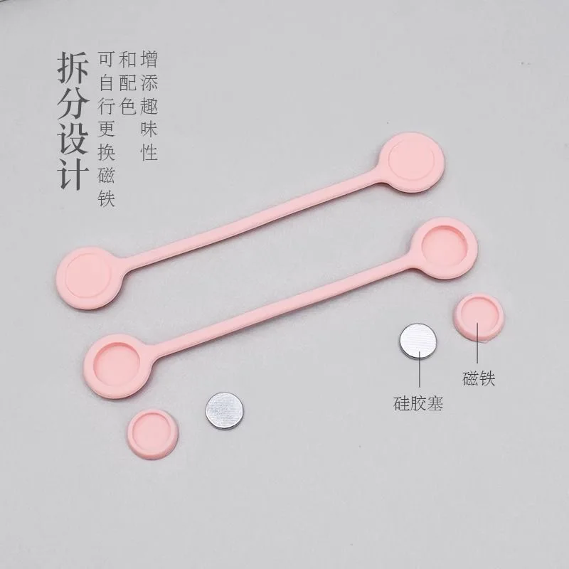 10PCS Magnetic cable organizer, magnetic cable buckle, cable organizer, magnetic charging cable storage, silicone cable