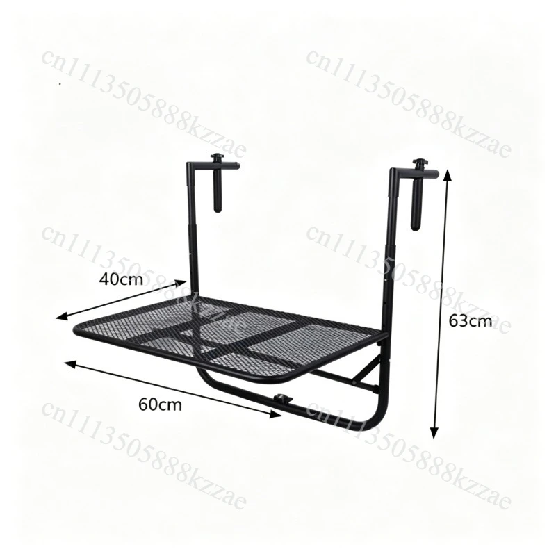 Balcony railing hanging table folding lifting  computer  household small bar desk dining  outdoor guardrail