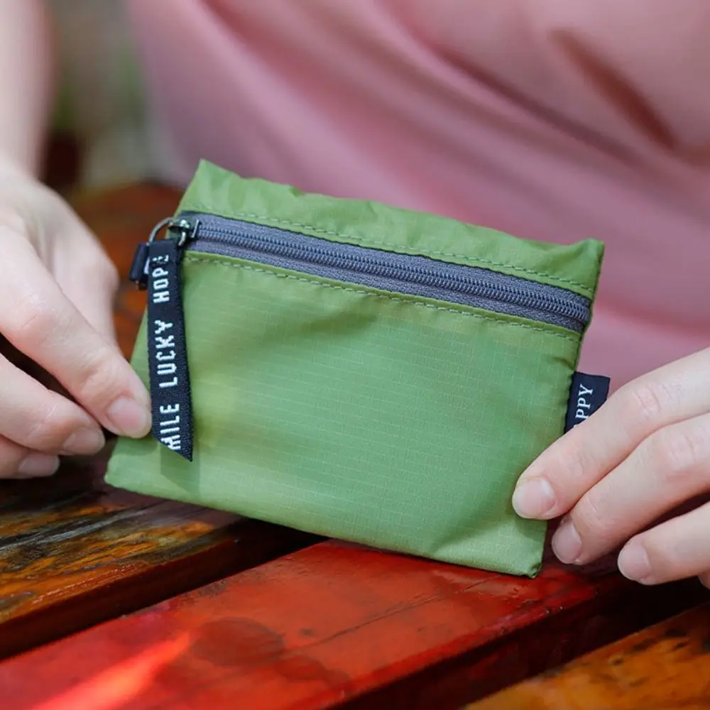 Zipper Outdoor Organizer Waterproof Portable Travel Cosmetic Bag Ultralight Multipurpose Coin Purse For Camping Hiking