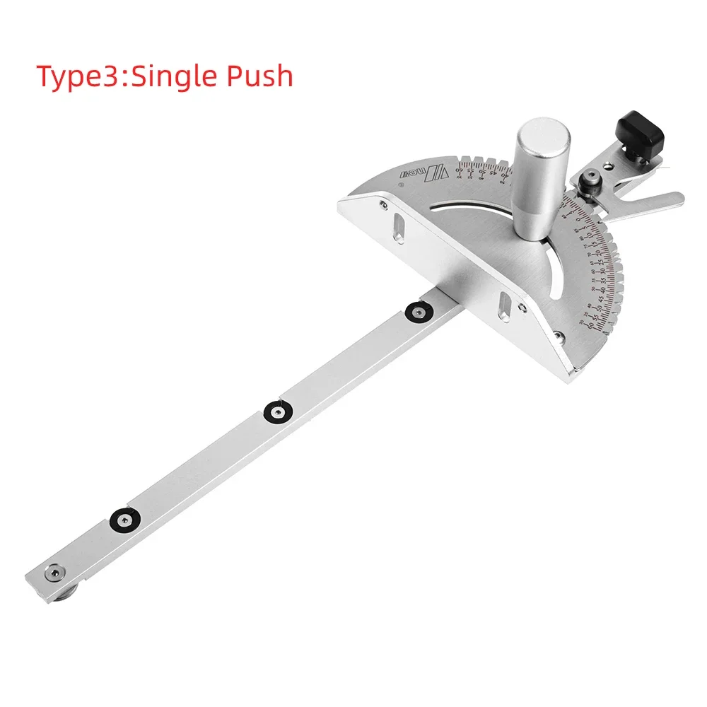 

450mm Miter Gauge Aluminium Profile Fence With Track Stop Table Saw Router Miter Gauge Saw Assembly Ruler For Woodworking