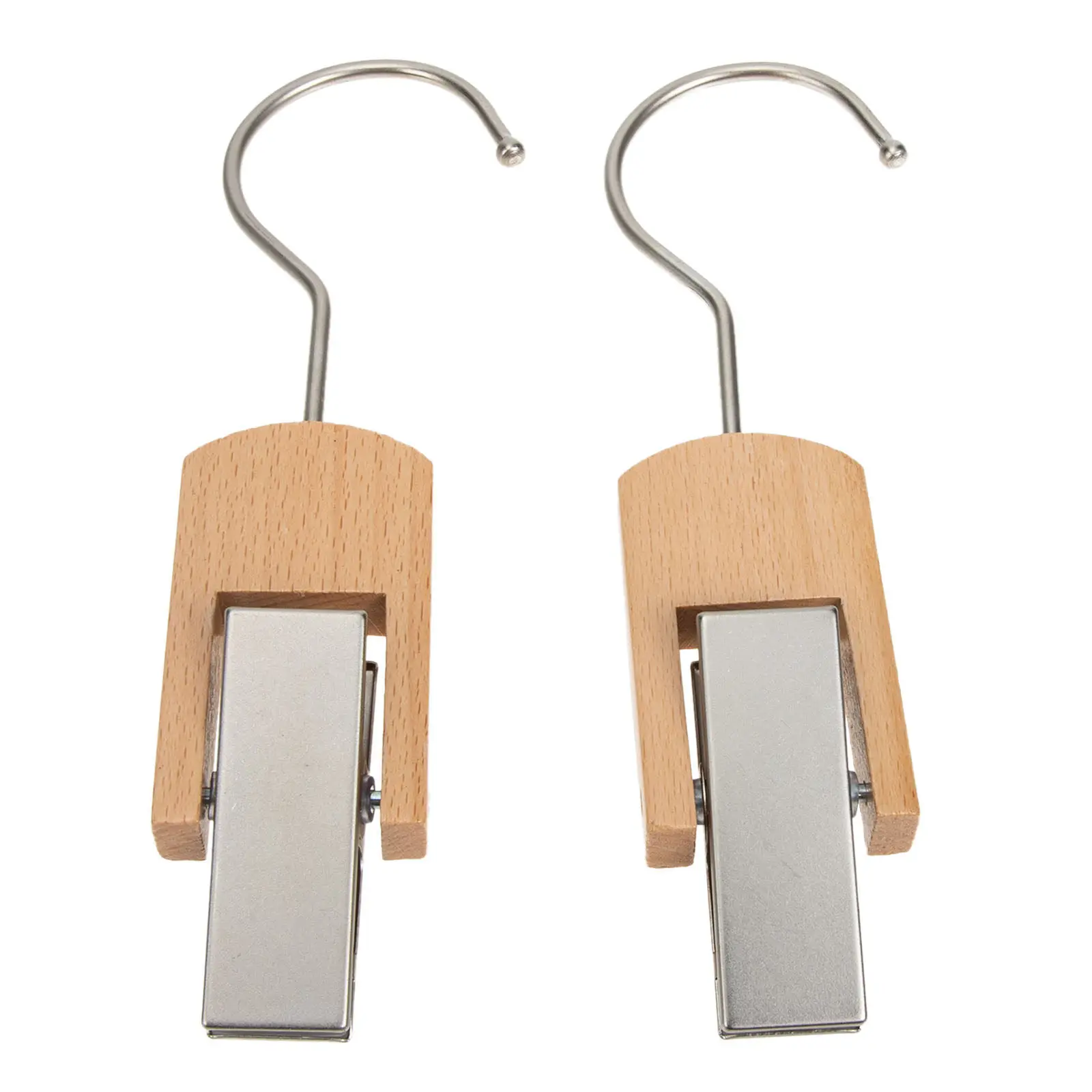 2Pcs Exquisite Workmanship Household Clothes Clamp Multipurpose Clip Hook for Laundry Drying Hat Boot Photo Display Car Home Use