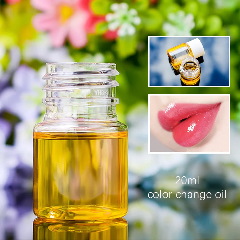 20ml DIY Color Changing Pigment Oil For Lip Gloss Diy Lipgloss Base Gel Mix Material Colour Change Oil 1 Piece