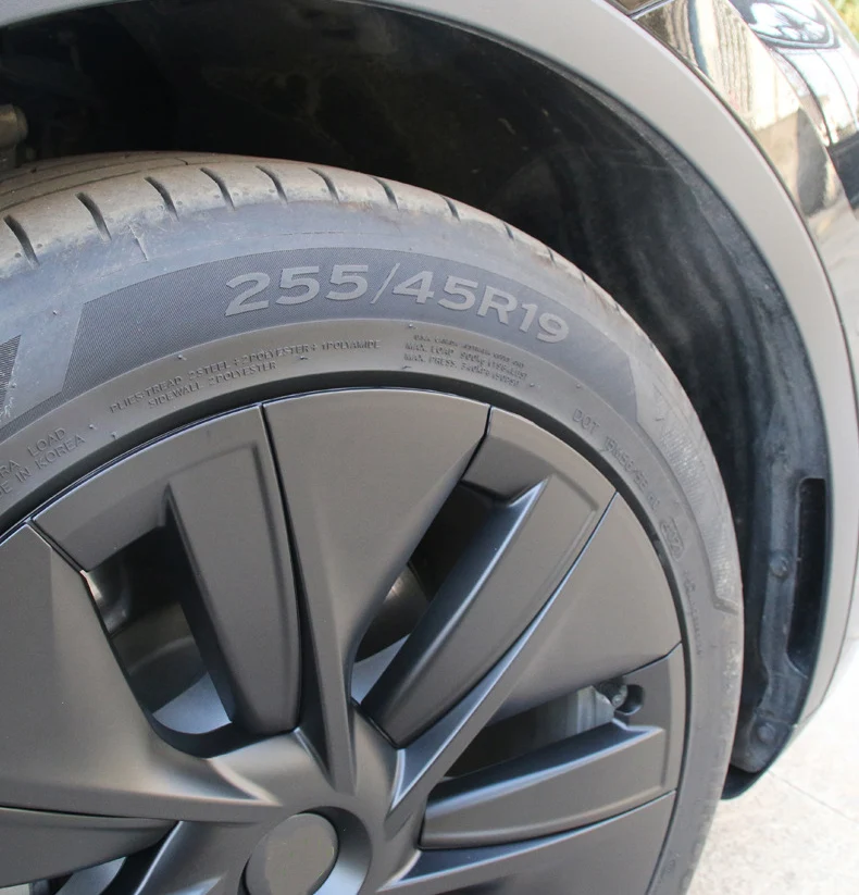 سيارة 19 بوصة غطاء عجلة غطاء محور ل تسلا نموذج Y 2024 عجلة Hubcap الأداء استبدال Hubcap غطاء حافة كاملة الملحقات